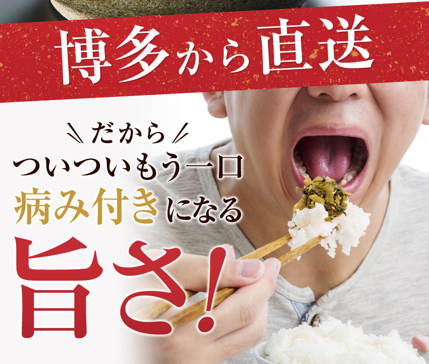 高菜2パック【明太子高菜】【高菜直火釜炒め】